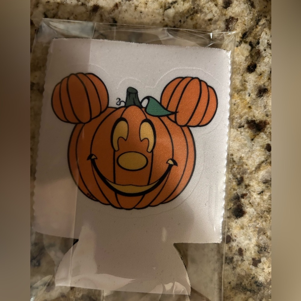 Mickey Mouse pumpkin fall coozie